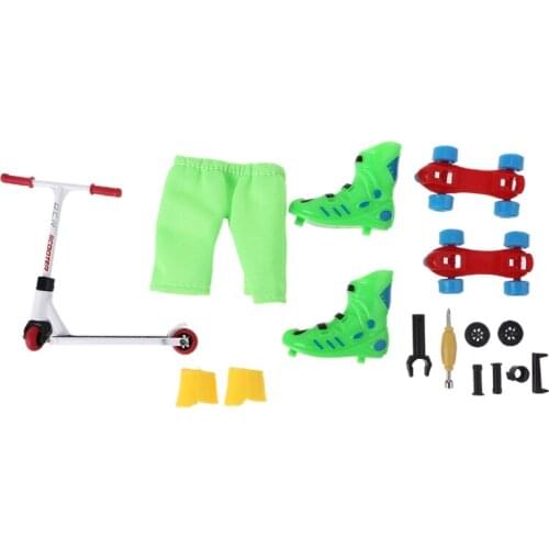 Mini Finger Scooter Toy Finger Toy Skateboards Realistic Finger Scooter Set for Toddlers Swing Board for Finger Training