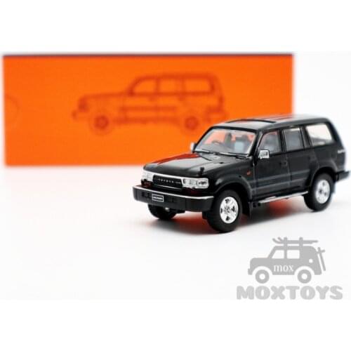GCD 1:64 Toyota Land Cruiser LC80 RHD Black Diecast Model Car