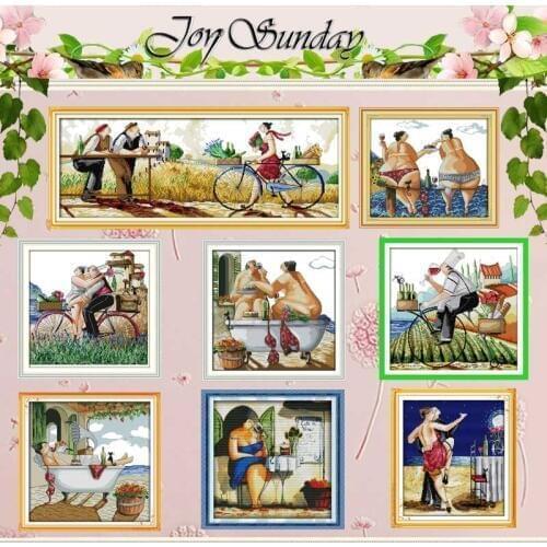 Enjoy life patterns counted Cross Stitch 11CT 14CT Cross Stitch Set Wholesale DIY Chinese Cross-stitch Kit Embroidery Needlework