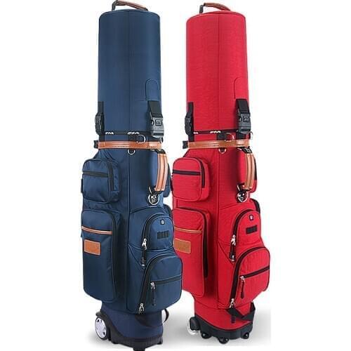 Authentic Golf Pulley Men Bag Multi-purpose Tug Standard Bag Capacity Wheel Combination Golf Cart Caddy Club Viation Sport Bag