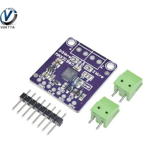 PT100 MAX31865 RTD Temperature Thermocouple Sensor Amplifier Board Module SPI Connect microcontroller For Arduino