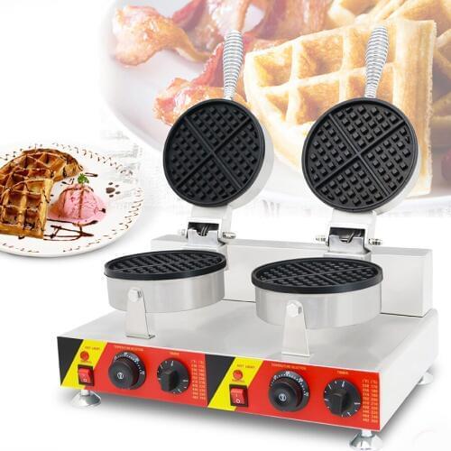 Factory Direct Waffle / Lattice Cake Equipment Waffle stove Double Head waffle Machine NP-600
