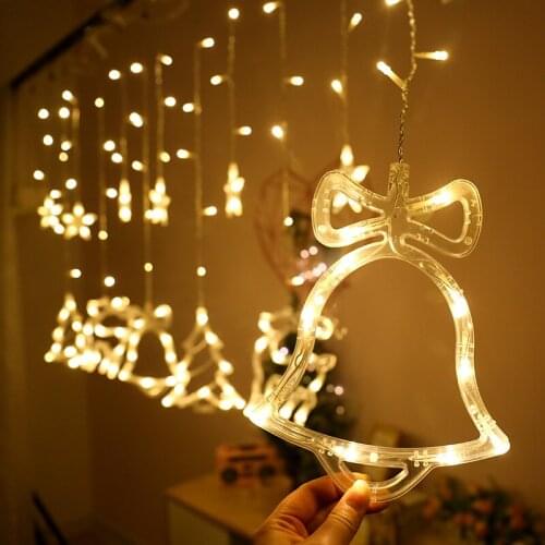 Christmas Deer LED Night Lights Flashing String Starry Hanging Pendant Party Decoration Accessories New Year Holiday Gift