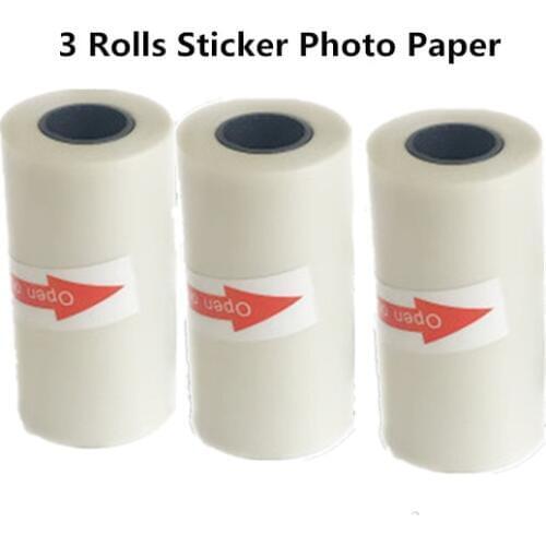 HQ A6 Self-adhesive Thermal Photo Paper Adhesive Sticker Label Paper Receipt 58mm Peripage A6 P6 Baypage Memobird Photo Printer