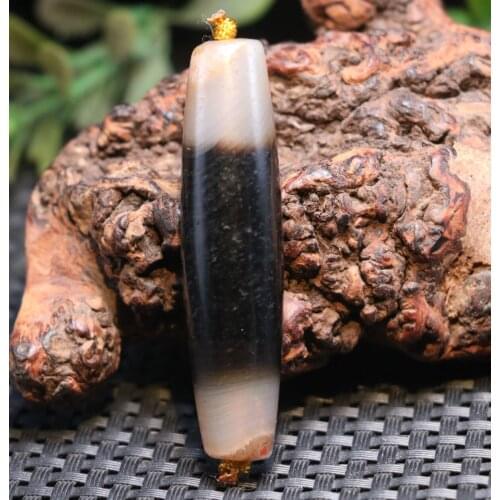 UPD0315A2 Magic Power Tibetan Old Agate 1 Wide Line Healer Medicine Gzi dZi Bead Totem 4A+ LKbrother Top Quality