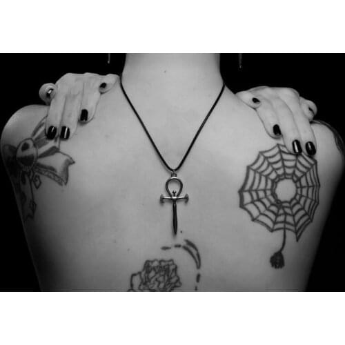 Vampire Ankh Pendant Vampire Necklace- Occult Goth Gothic Dracula Nosferatu Vampyre Symbol Earrings