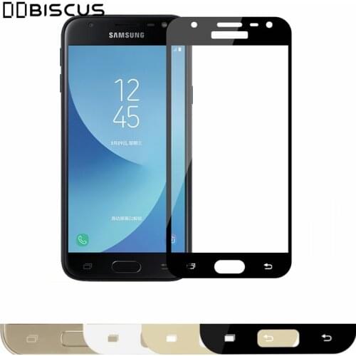 Tempered Glass Protective Film For Samsung Galaxy J3 J5 2017 J7 Pro J4 J6 Plus J8 2018 A6 A8 A7 2018 Case Screen Protector Cover