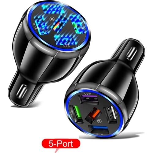 Multiple Car Charging Adapter Fine Workmanship USB Charge Station Suitable for Mobile Phone Ipad Electronics