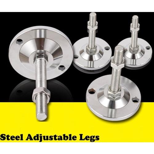 1 pcs Threaded Adjustable Steel Furniture Leg Heavy Duty Furniture Leveler Leg for Cabinets or Tables to Adjust Height