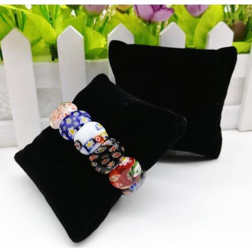 10PCS Black Velvet Jewelry Bracelet Watch Display Pillows