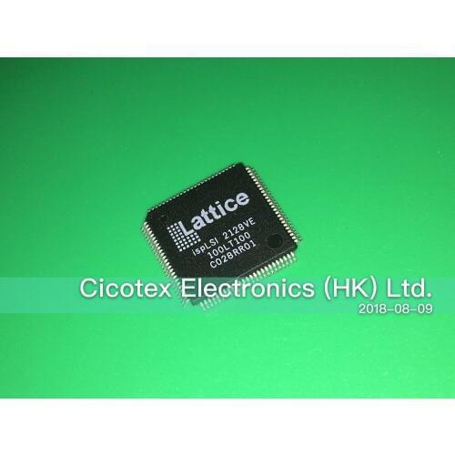 2pcs/lot ISPLSI2128VE-100LT100 2128VE TQFP100 IC CPLD 128MC 10NS 100TQFP ISPLSI2128VE100LT100