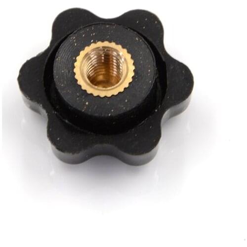 5Pcs M6 Female Thread Star Shaped Head Clamping Nuts Knob For Industry Equipment Top Quality