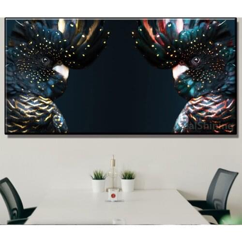 5d diy diamond painting Abstract art colorful cockatoo diamond painting cross stitch mosaic embroidery diamond Home Decor N1210