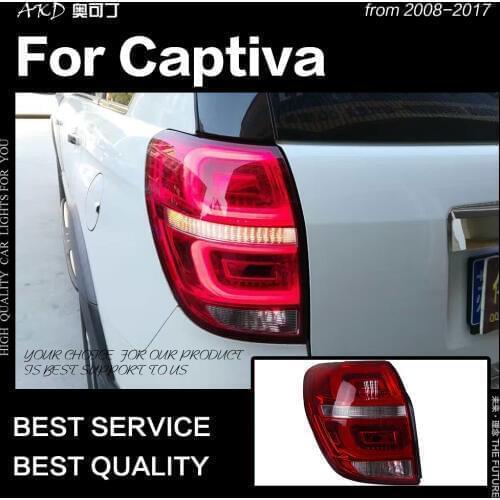 AKD Car Styling for Chevrolet Captiva Tail Lights 2008-2019 New Kaptiva LED Tail Lamp DRL Signal Brake Reverse auto Accessories