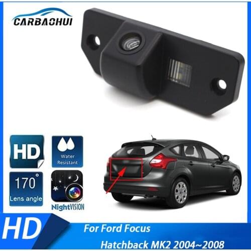 Car Rear View Camera Wide Degrees Wide Angle Reverse Parking Waterproof For Ford Focus Hatchback MK2 2004 2005 2006 2007 2008