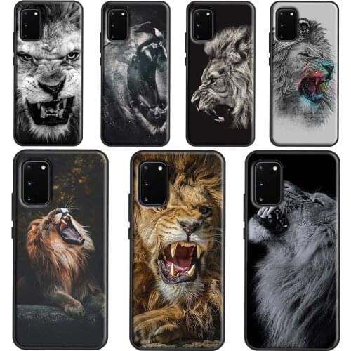 Roaring Lion Phone Case For Samsung Galaxy S21 Ultra S20 FE S10E S8 S9 S10 Plus Cover For Note 10 9 20
