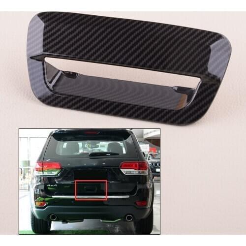 Black Car Rear Trunk Door Tail Gate Handle Bowl Cover Trim Fit For Jeep Grand Cherokee 2014 2015 2016 2017 2018 2019 2020