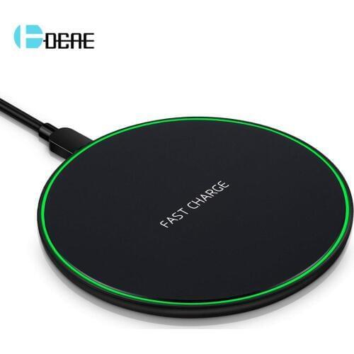 DCAE 15W Fast Wireless Charger Type C USB Qi Charging Pad For iPhone 11 XS XR X 8 10W Quick Charge for Samsung S10 S9 Note 10 9