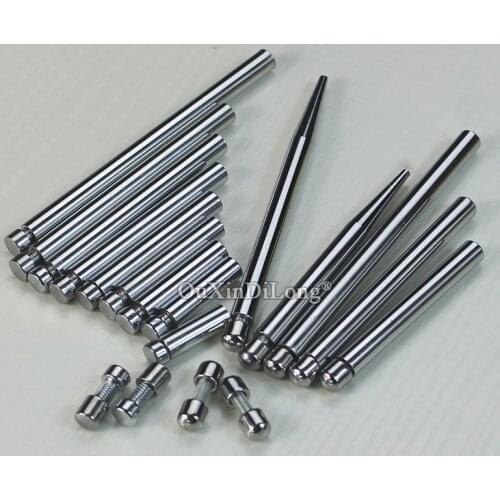 DHL Shipping 1000PCS Solid Advertising Nails Screws Bolts Acrylic Display Billboard Glass Standoffs Pins for 4~8mm Thickness