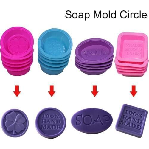 DIDIHOU 1PC Multifunctional Soap Molds For Soap Making Silicone Soap Mold Circle Cupcake Baking Pan Molds Making Supplies