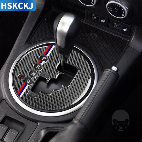 For Mazda MX-5 Miata 2009-2015 MX5 NC Roadster Carbon Fiber Sticker Automatic Transmission Gear Shift Interior Car Accessories