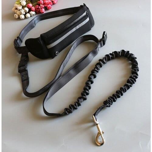 Pet Dog Running Belt Elastic Leash New Reflective Leash Traction Rope Hands Freely Jogging Pull Dog Accessories
