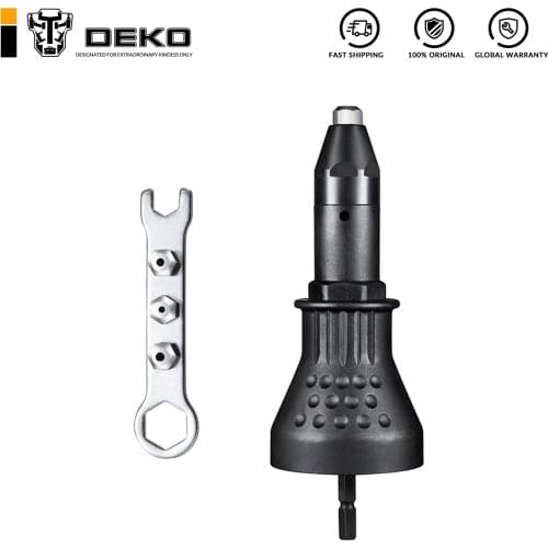 DEKO Classic model power drill Nut Gun Riveting Tool Cordless Riveting Drill Adaptor Insert Nut Tool Riveting Drill Adapter
