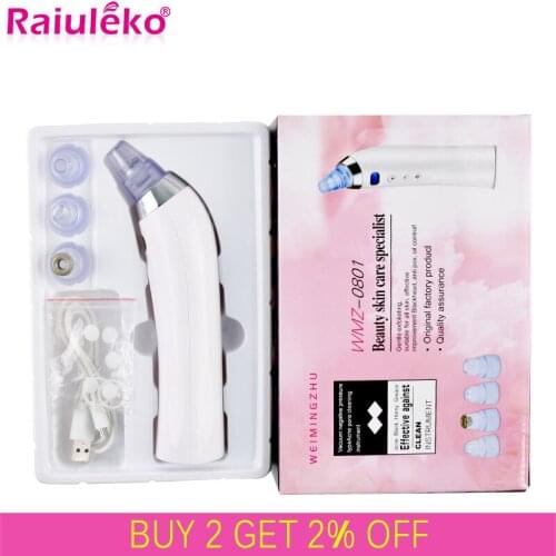 Electric Face Pores Nose Cleaner Remover Nose Blackhead Effective Improve Aging Skin Beauty Instruments Replace 4 Suction Head