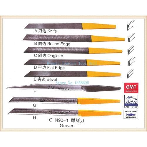 Diy 8pcs/lot graver engraving knife Jewelry Engraving Knife gravers knife