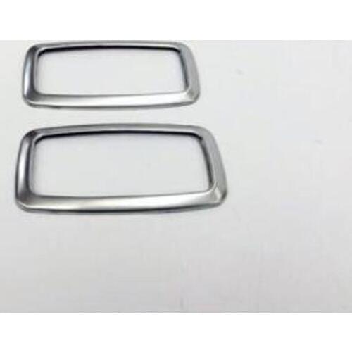 For Nissan Murano 2015 2PCS High Quality Stainless Steel Car Rear Roof Dome Lamp Reading Light Cover Trim Car Styling Accessory