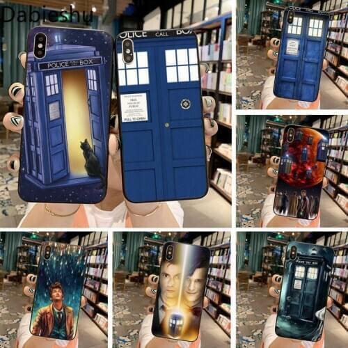 Tardis Box Doctor Who Soft Phone Cover for iPhone 11 pro XS MAX 8 7 6 6S Plus X 5S SE 2020 XR case
