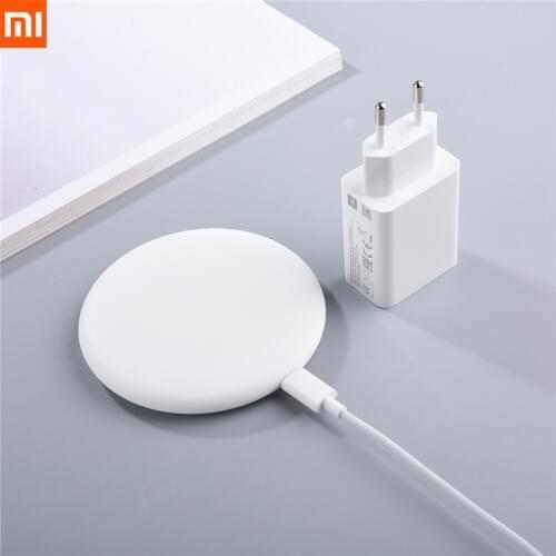 Original Xiaomi MI MDY-09-EU 18W Max Fast QI Wireless Charger Adapter For MI 11 10T 10 9 Pro Mix 2S 3 Iphone 12 11 Pro Max X XS
