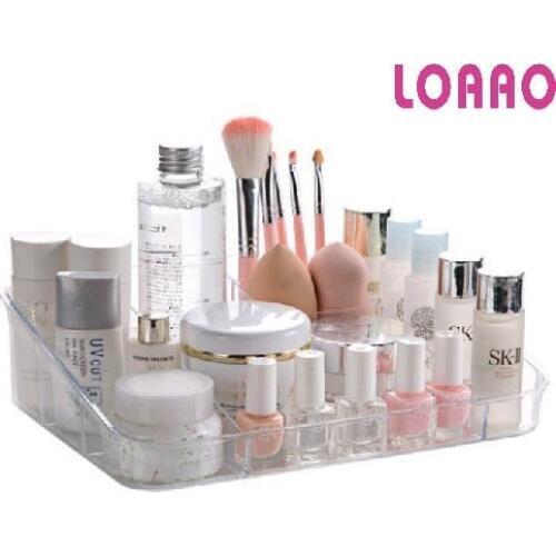 Transparent cosmetic storage box fashion makeup box home organizer box for brush Lipstick jewelry etc