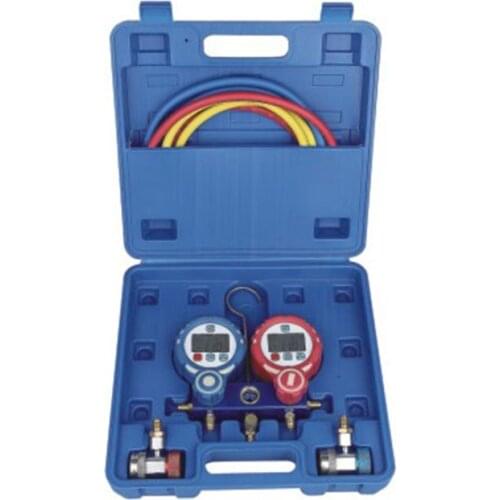 R134a,R-22,R-404a,R-407c, R502,R32,1234yf Refrigerants scales and PSI/Kpa Pressure Unit Digital Manifold Gauge