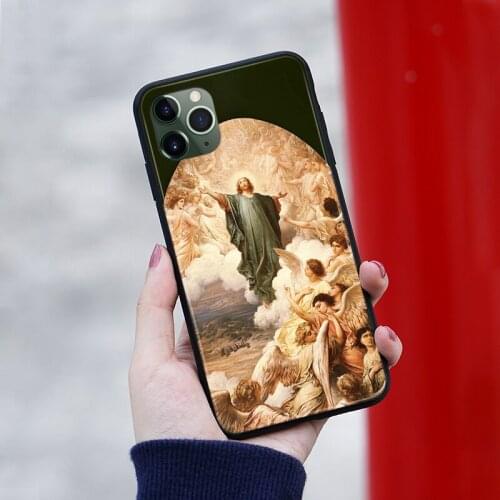 The Ascension Art oil painting silicone Phone case cover For iPhone SE 6s 7 8 Plus X XR XS 11 Pro Max Samsung S 10 20 Plus ultra