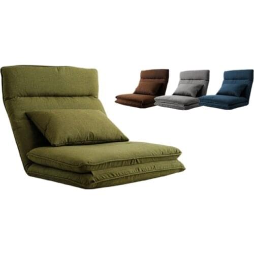 Modern Foldable Reclining Floor Sofa Bed Living Room Furniture Fabric Upholstery Recliner Lounger Sofa Chair Daybed Sleeper