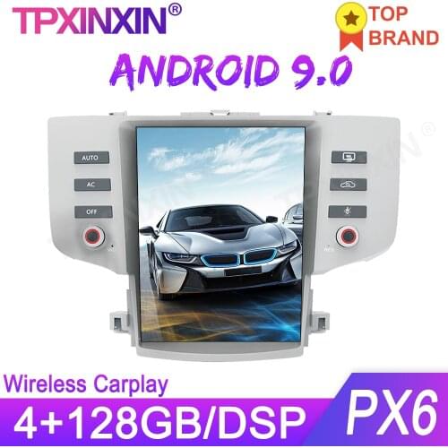 Wireles Carplay Android 9 For Toyota Reiz 2005-2009 Tesla Style Car GPS Navigation Stereo Headunit Multimedia Player Auto Radio