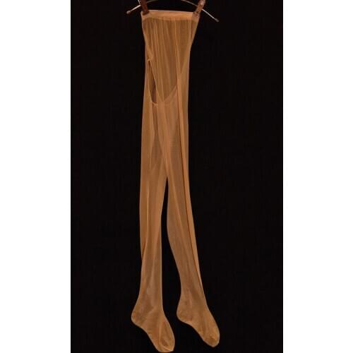 Women Glossy Crotchless Pantyhose Shiny Sexy Tights Plus Size Stockings Lingerie Open Crotch medias mujer Transparent Pantyhose