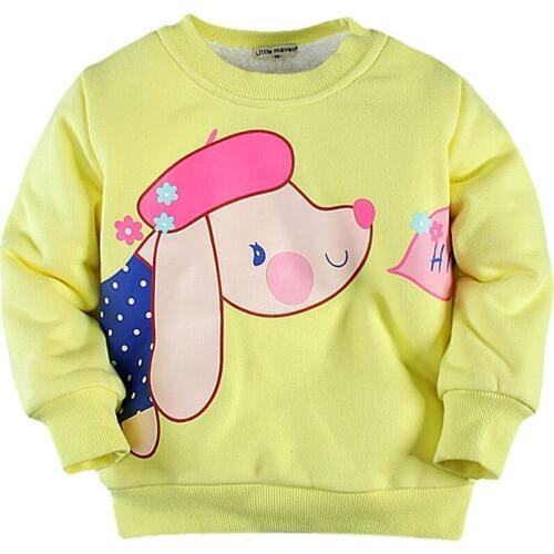 2-7T Toddler Fleece Sweatshirt Winter Solid Color Pullover Coat Thick Cotton Velvet Thermal Sweatshirt Hoodie Boy Girl