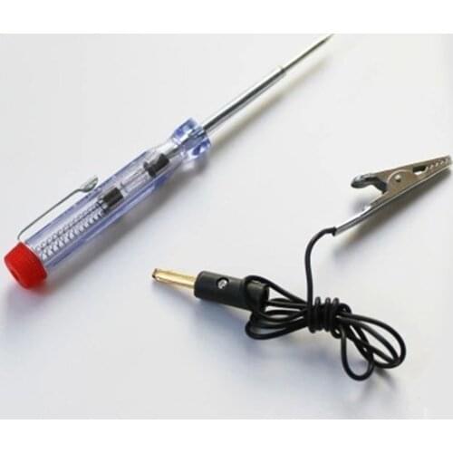 1pc 6V 12V 24V Auto Car Motorcycle Circuit Tester Gauge Test Voltmeter Light Pen Detector Diagnostic Tool Car Tester Fuses