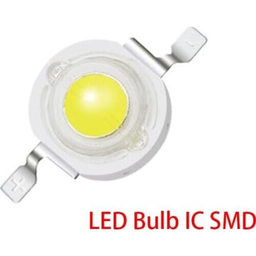 10PCS/LOT led 1W 100-120LM LED Bulb IC SMD Lamp Light Daylight white/warm white High Power 1W LED Lamp bead