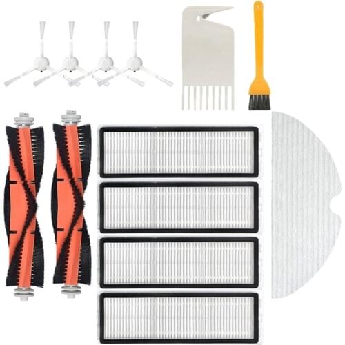 13Pcs New Main Brush Hepa Filter Side Brush Mop Cloth Cleaning Tool Kit for Dreame F9 Vacuum Cleaner Accessories