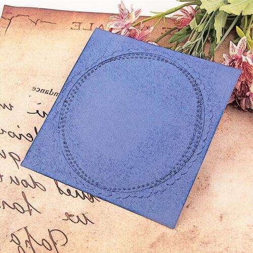 15x15cm lace flower Birthday wreath Embossing folders Plastic Scrapbooking DIY Template Fondant Cake Photo Album Card Making