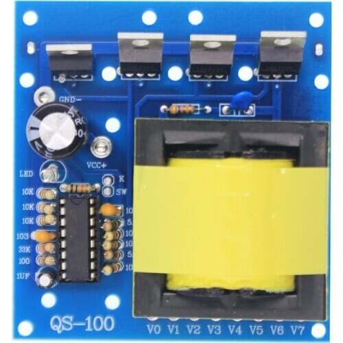 500W Inverter DC 12V-24V to AC 180V-220V-380V Booster Board Module 0.35A Voltage LED Inverters Converters Booster Board Module