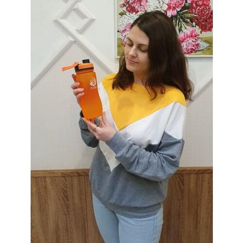 Sport Water Bottles 600ML Protein Shaker Outdoor Travel Portable Leakproof Tritan plastic Drink Bottle BPA Free garrafa gourde