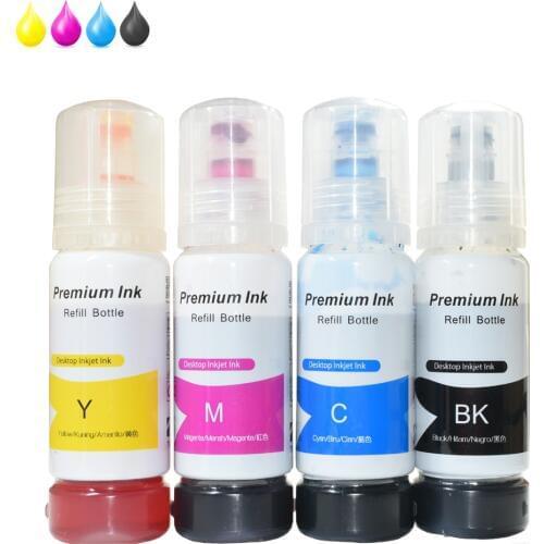 544 Ink For Epson L3150 L3110 104 502 512 504 Ink Ecotank Printer ET2700 ET2750 ET3700 ET2711 Bottle Refill Dye ink