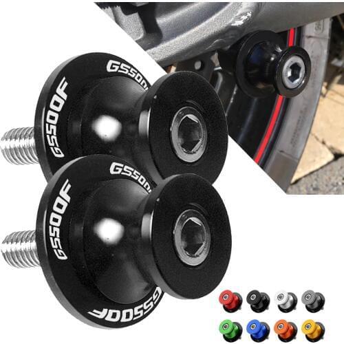 For SUZUKI GS 500F K4 2004-2009 GS500 GS500F GS500 F Motorcycle Swingarm Spools Slider Swing Screw Sliders Spools Stand Arm