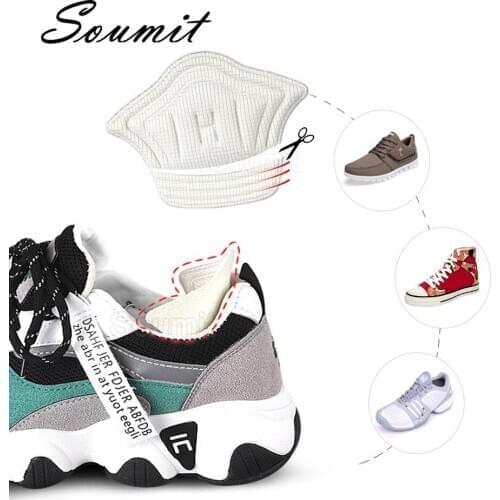 Women Insoles for Sneakers Heel Protector Adjust Size Heels Liner Grips Hard-Wearing Pads Pain Relief Foot Care Inserts Sticker