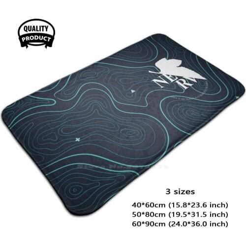 Magi System Design Door Mat Foot Pad Home Rug Evangelion Evangelion Anime Cool Patterns Shinji Ikari Ayanami Asuka Langely