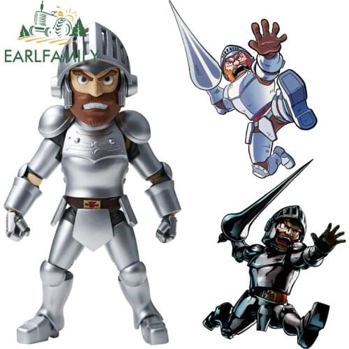 EARLFAMILY 13cm x 7.3cm for Wizards Armor Ghost N Goblins Cartoon Car Stickers Laptop Decal Occlusion Scratch Anime Decoration